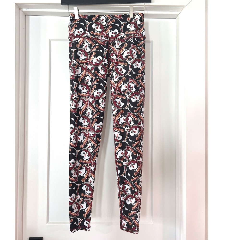 NEW ZooZatz Florida State University FSU Seminoles Leggings Medium Stretch NCAA